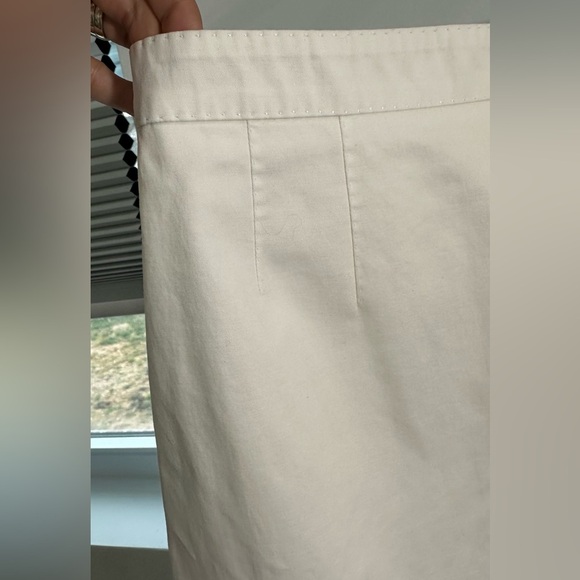 Louis Vuitton White Cotton Silk Lined Skirt FR 38 (US 6) - Picture 8 of 14